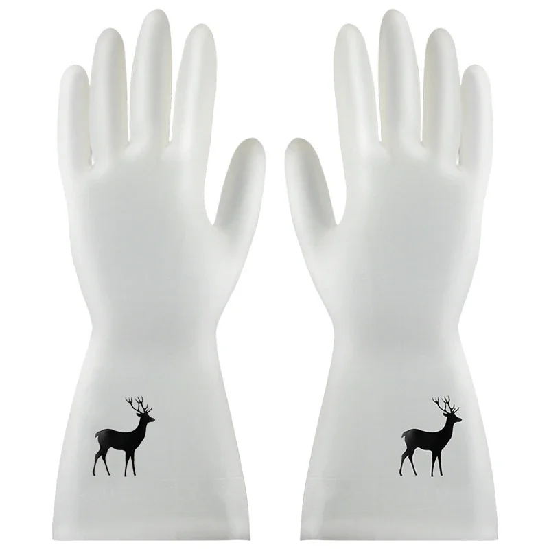 Dish Glove Rubber - Wodoodporne gumowe lateksowe rękawice do mycia