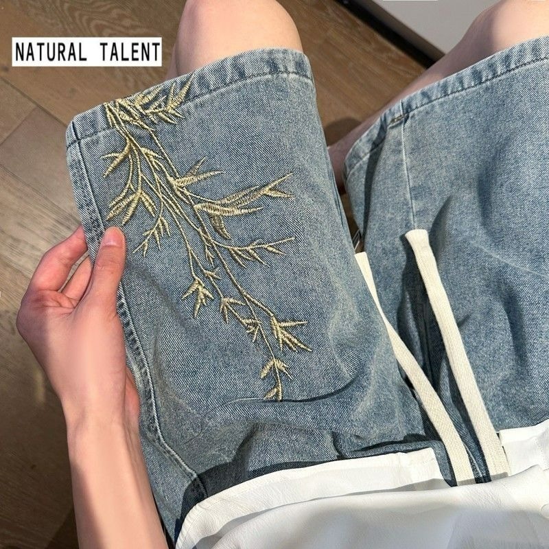 Levis Jeans 501 - Męskie szorty dżinsowe z haftem w