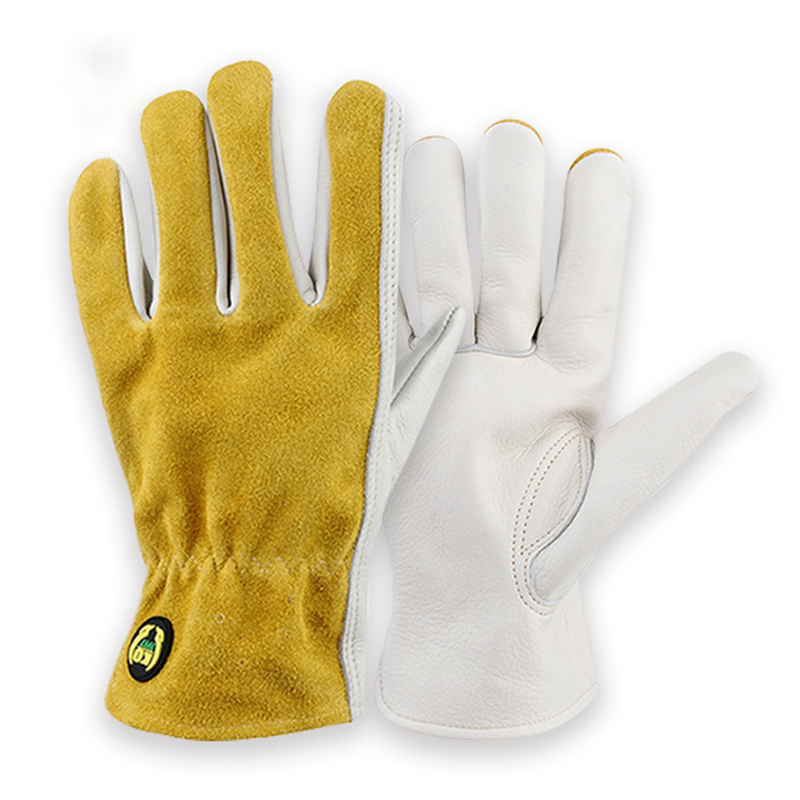 Leather Driving Glove - Skórzane rękawice ochronne ogrodnictwo Carpenter rękawice