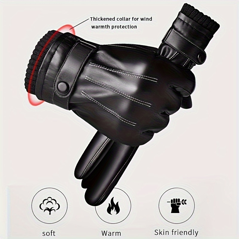 1 Para Zimowych Rękawic Ciepłe – Leather Driving Glove recenzja i cena