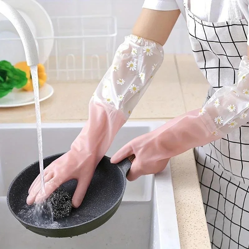 Długie gumowe rękawice do prac – Dish Glove Rubber recenzja i cena